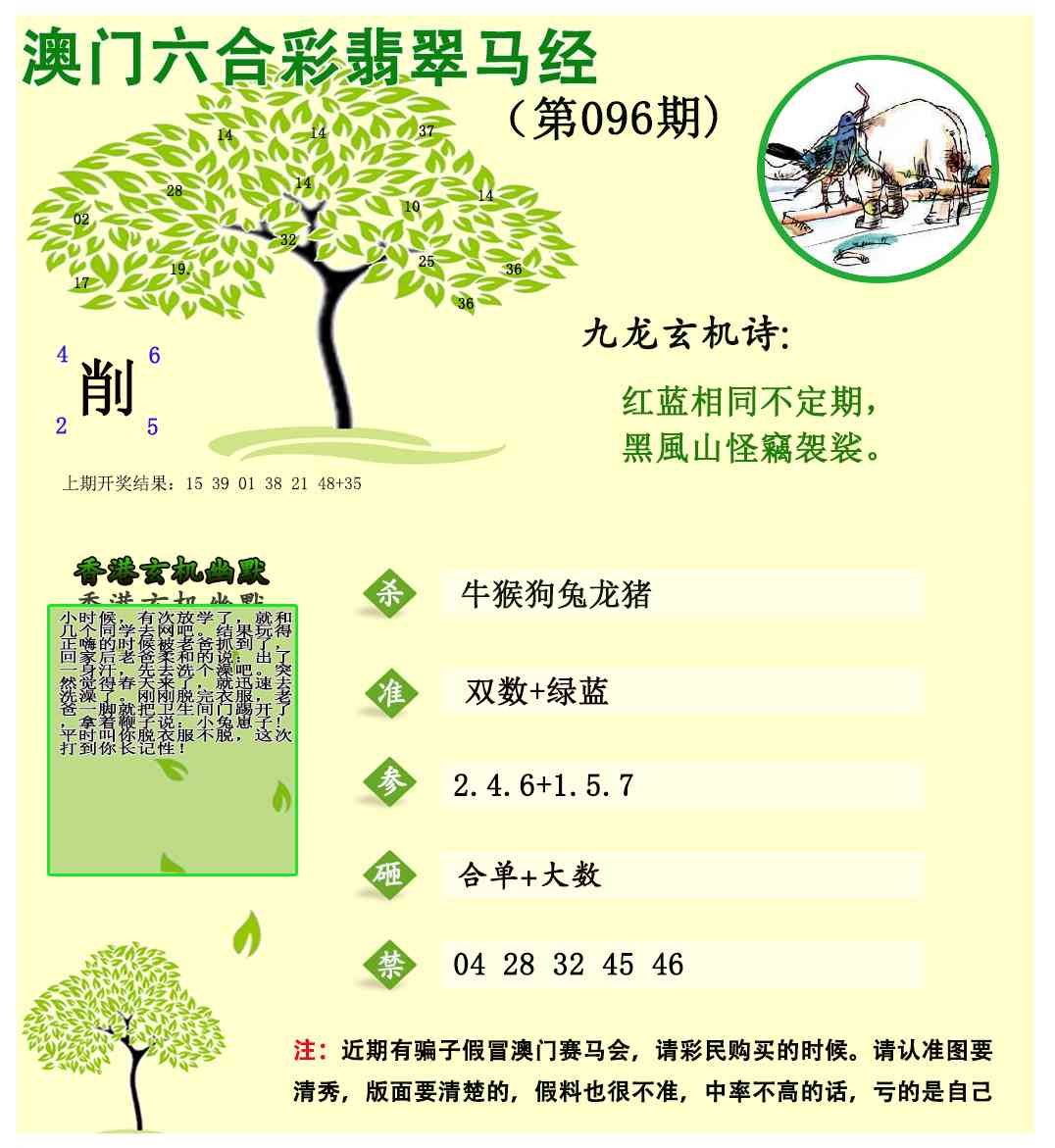 096期翡翠马经[图]